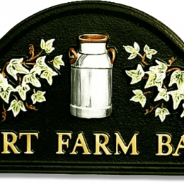 Milk Churn house sign