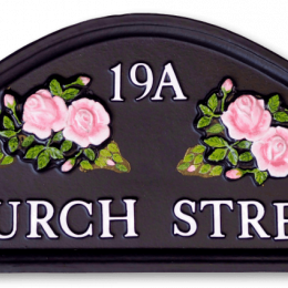 Roses Split house sign