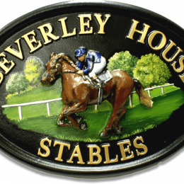 Race Horse house sign