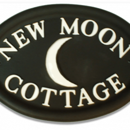New Moon house sign