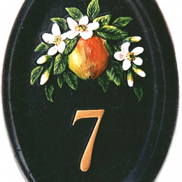 Apple And Blossom house sign