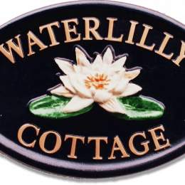 Waterlilly house sign