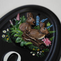 Hares Close Up house sign