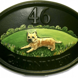 Cairn Terrier house sign
