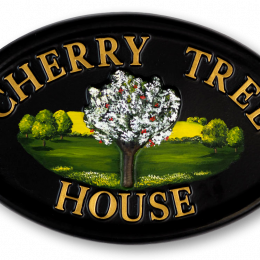 Cherry house sign