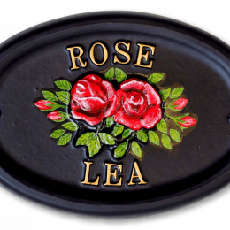 Roses house sign