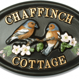 Chaffinch house sign