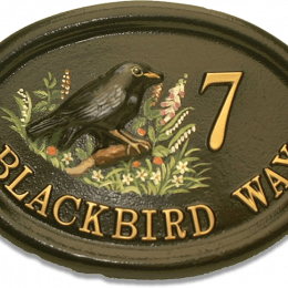 Blackbird Small house sign