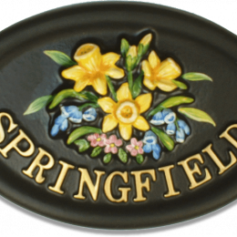 Spring Flowers house sign