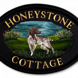 German Pointer Flat Painted house sign