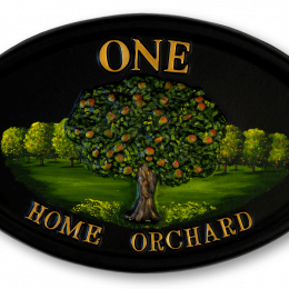 Apple Tree house sign