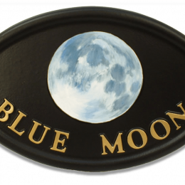 Blue Moon house sign