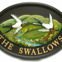 Swallows house sign