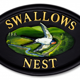 Swallows house sign
