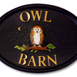 Owl Barn house sign