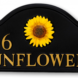 Sunflower Split house sign