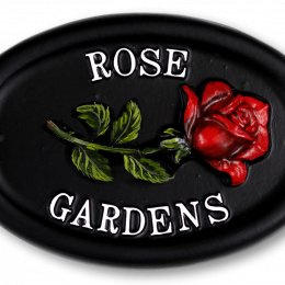 Rose Single house sign