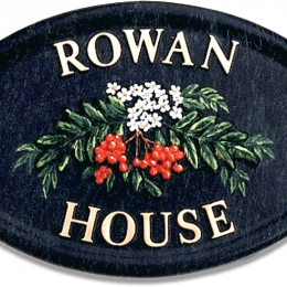 Rowan Berries house sign