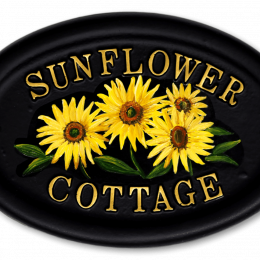 Sunflowers house sign