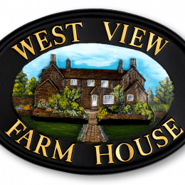 Farmhouse house sign