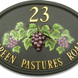 Grapes house sign