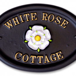 Yorkshire Rose house sign