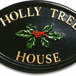 Holly house sign