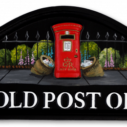 Post Box house sign