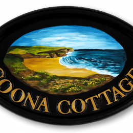 Coastal Scene house sign