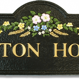 Flower Arrangement house sign