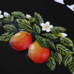 Apples And Blossom Close Up house sign