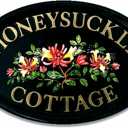 Honeysuckle house sign