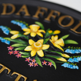 Daffodils Close Up house sign