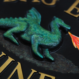 Dragon  Close Up house sign