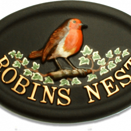 Robin house sign