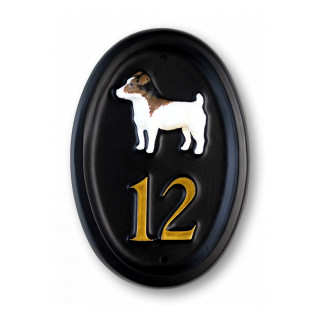 Jack Russell Full Dog House Sign house sign