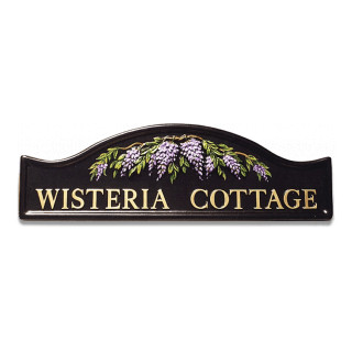 Wisteria Floral House Sign house sign