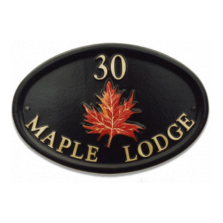 Maple Leaf Tree House Sign house sign