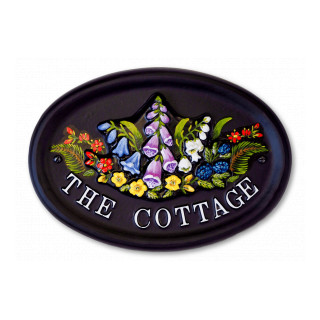 Wild Flowers Floral House Sign house sign