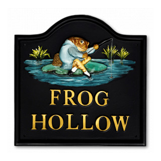 Toad Jeremy Fisher Water Scene House Sign house sign