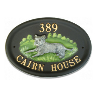 Cairn Terrier Grey Dog House Sign house sign