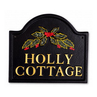 Holly Floral House Sign house sign