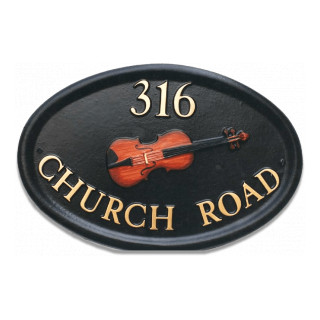 Music Violin Miscellaneous House Sign house sign