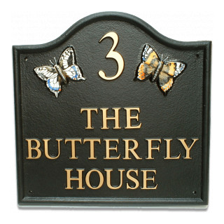 Butterflies Bird House Sign house sign