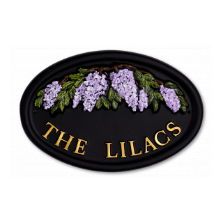 Lilac Floral House Sign house sign