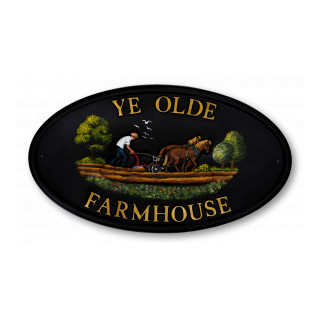 Horse & Plough Large Horse House Sign house sign