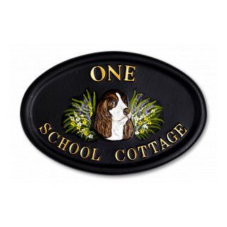 Springer Spaniel Dog House Sign house sign