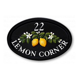 Lemons Floral House Sign house sign