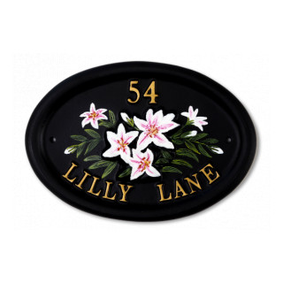 Lillies Floral House Sign house sign