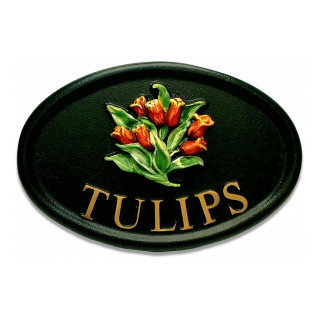 Tulips Floral House Sign house sign